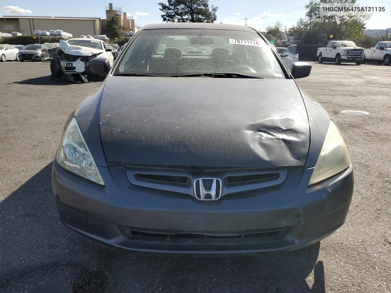 2005 Honda Accord Lx VIN: 1HGCM56475A121135 Lot: 78711114