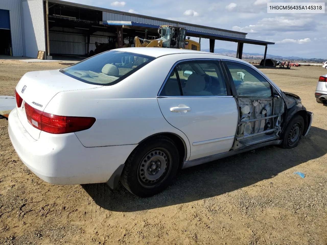 2005 Honda Accord Lx VIN: 1HGCM56435A145318 Lot: 78901954