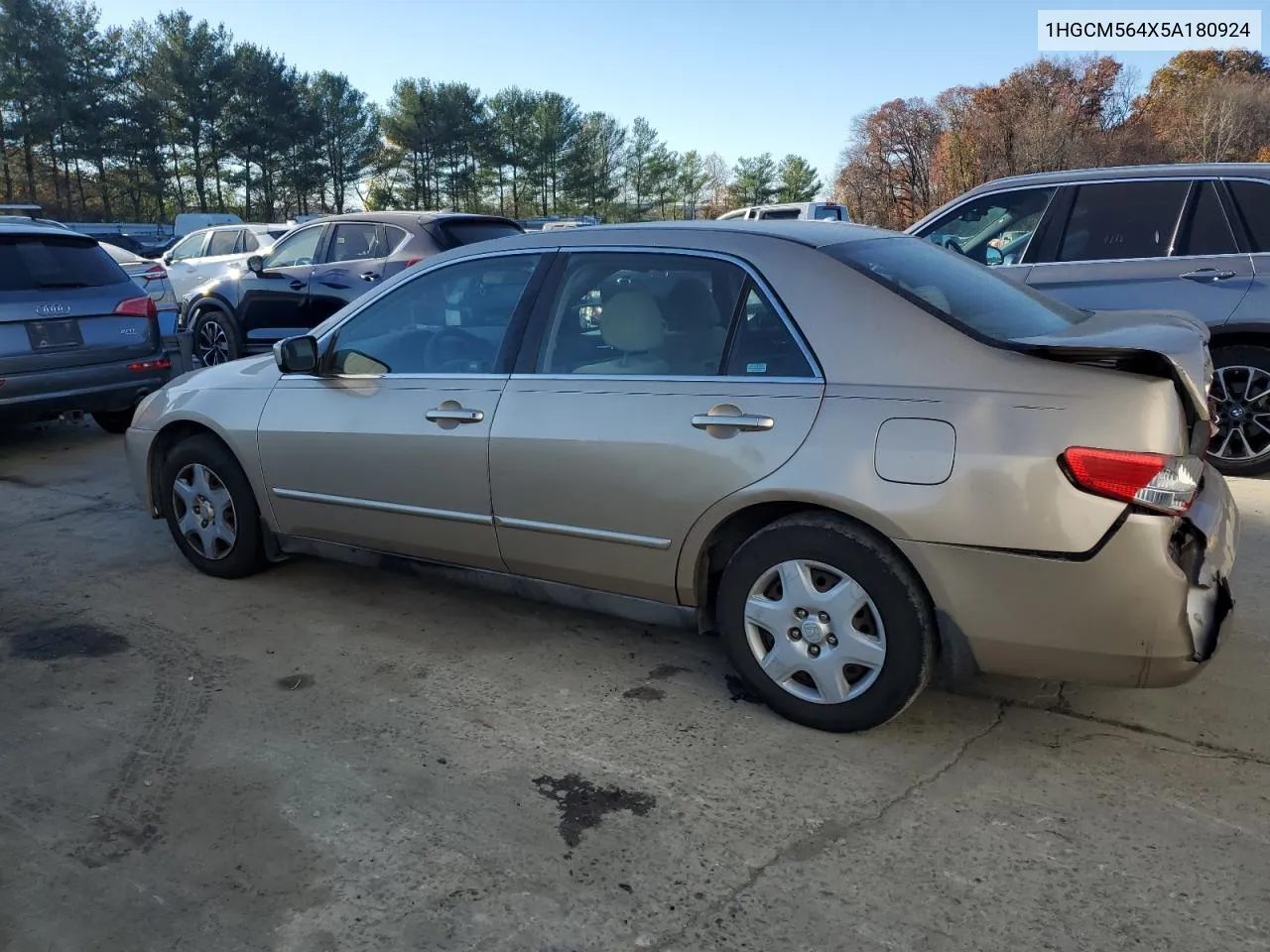 2005 Honda Accord Lx VIN: 1HGCM564X5A180924 Lot: 79163564