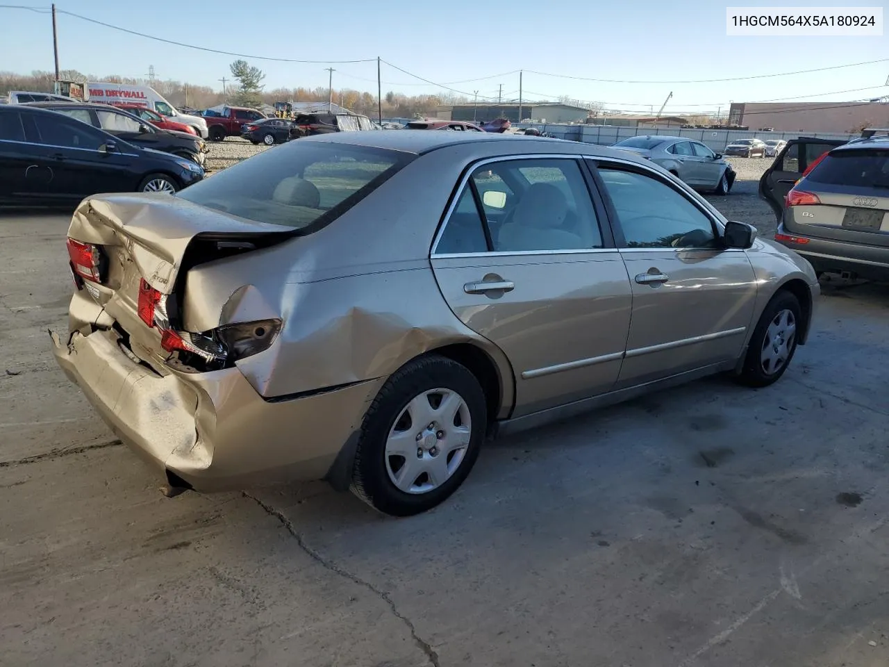 2005 Honda Accord Lx VIN: 1HGCM564X5A180924 Lot: 79163564