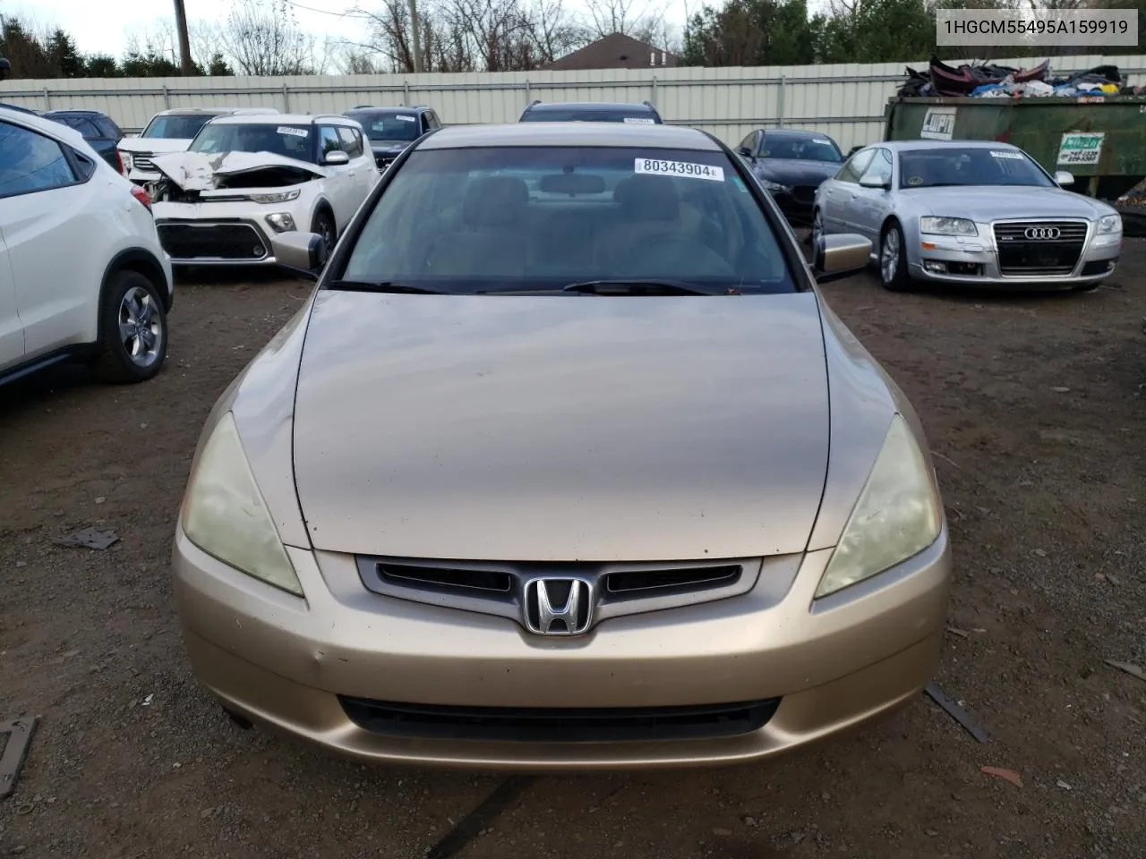 2005 Honda Accord Lx VIN: 1HGCM55495A159919 Lot: 80343904