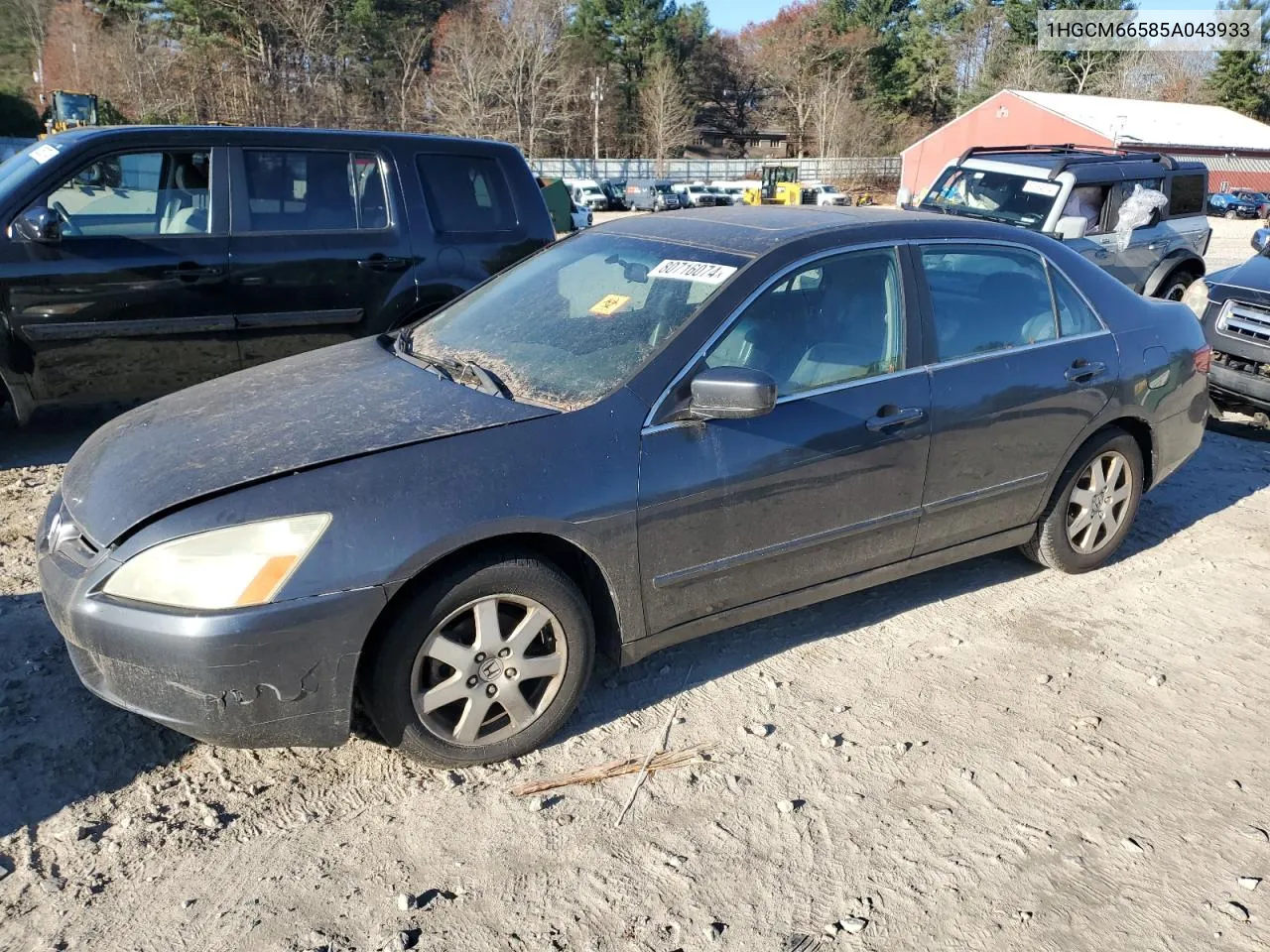 2005 Honda Accord Ex VIN: 1HGCM66585A043933 Lot: 80716074