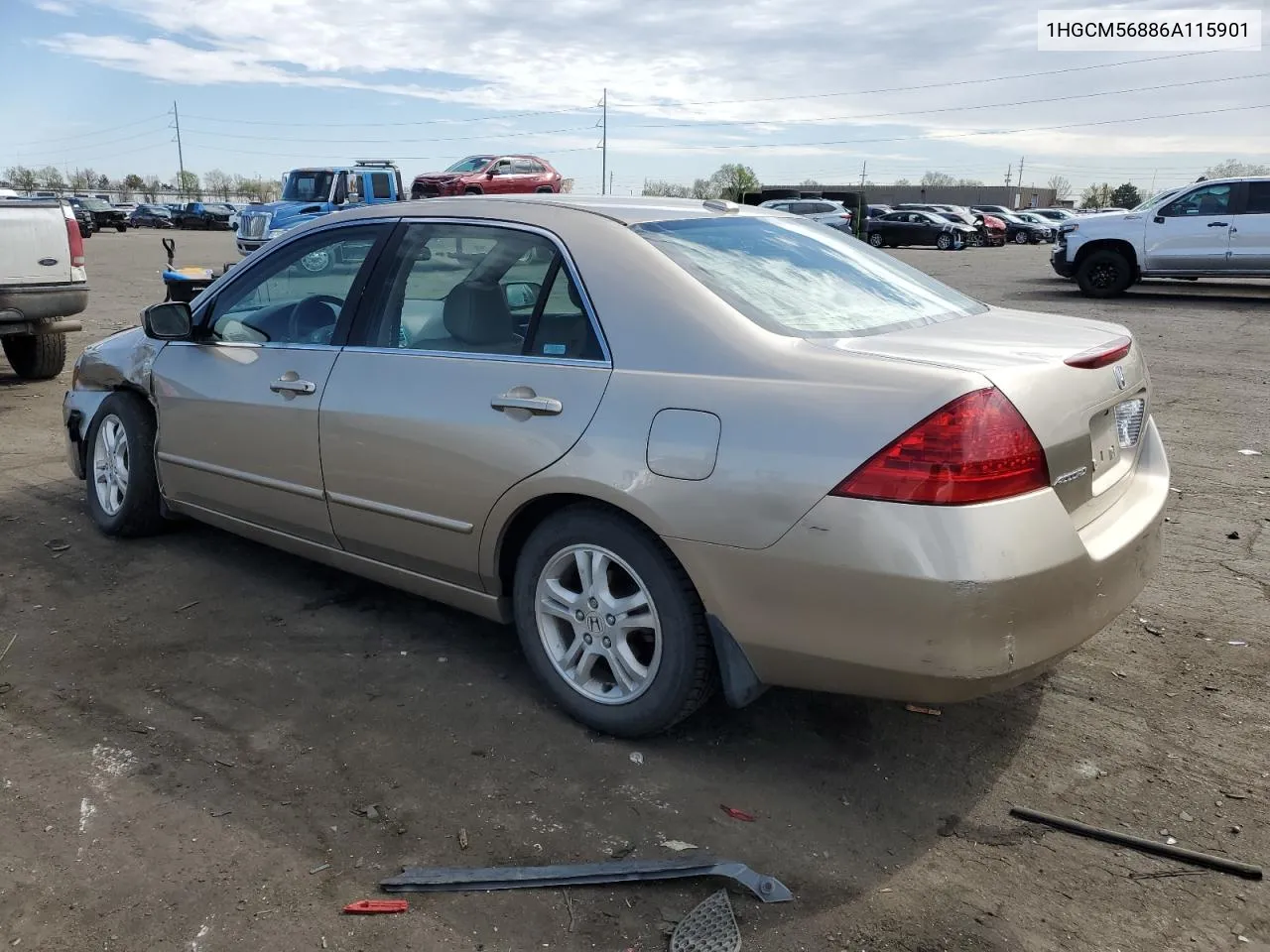 2006 Honda Accord Ex VIN: 1HGCM56886A115901 Lot: 51972594