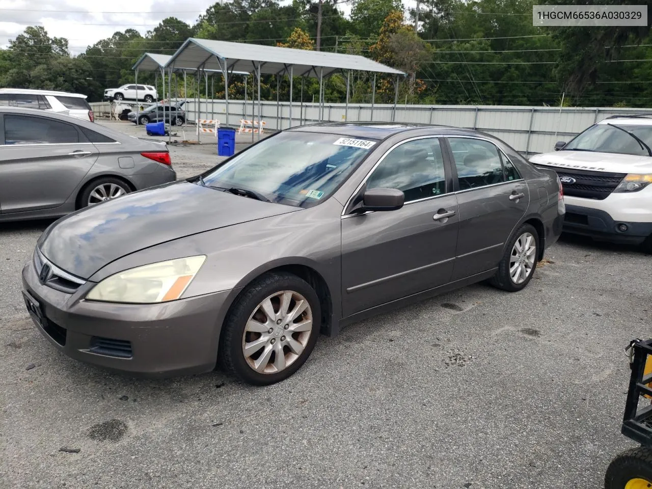 1HGCM66536A030329 2006 Honda Accord Ex