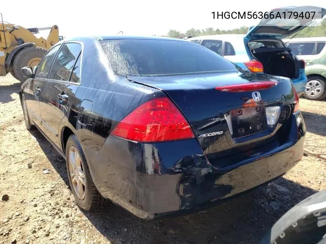 2006 Honda Accord Se VIN: 1HGCM56366A179407 Lot: 53556704