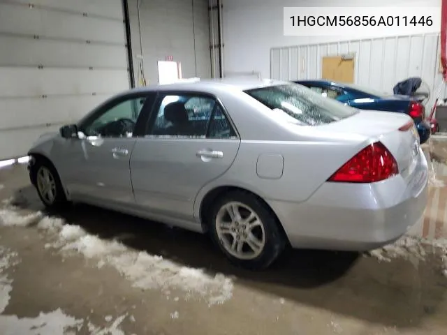 2006 Honda Accord Ex VIN: 1HGCM56856A011446 Lot: 54155484