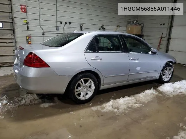 1HGCM56856A011446 2006 Honda Accord Ex