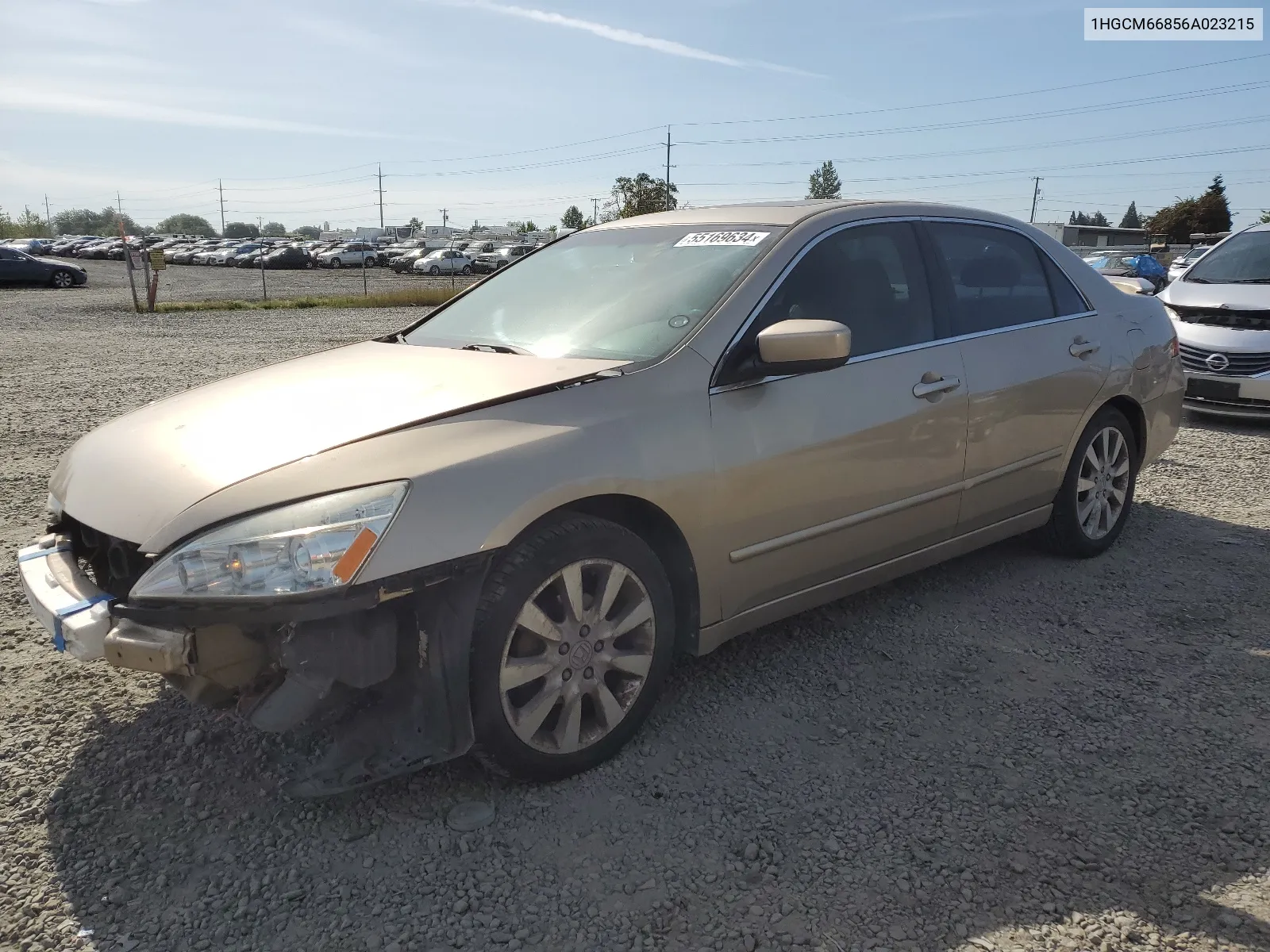 1HGCM66856A023215 2006 Honda Accord Ex