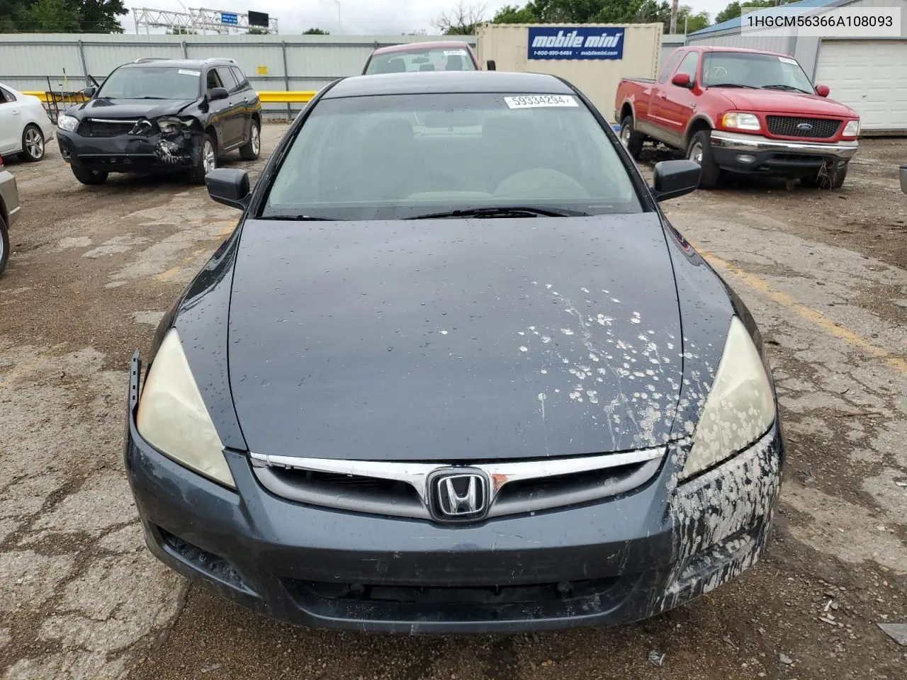 2006 Honda Accord Se VIN: 1HGCM56366A108093 Lot: 59334294