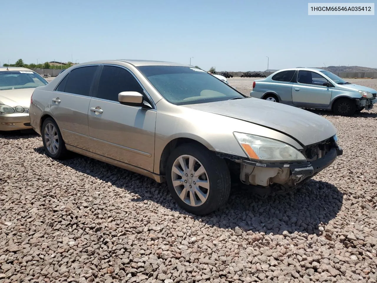 2006 Honda Accord Ex VIN: 1HGCM66546A035412 Lot: 60530014