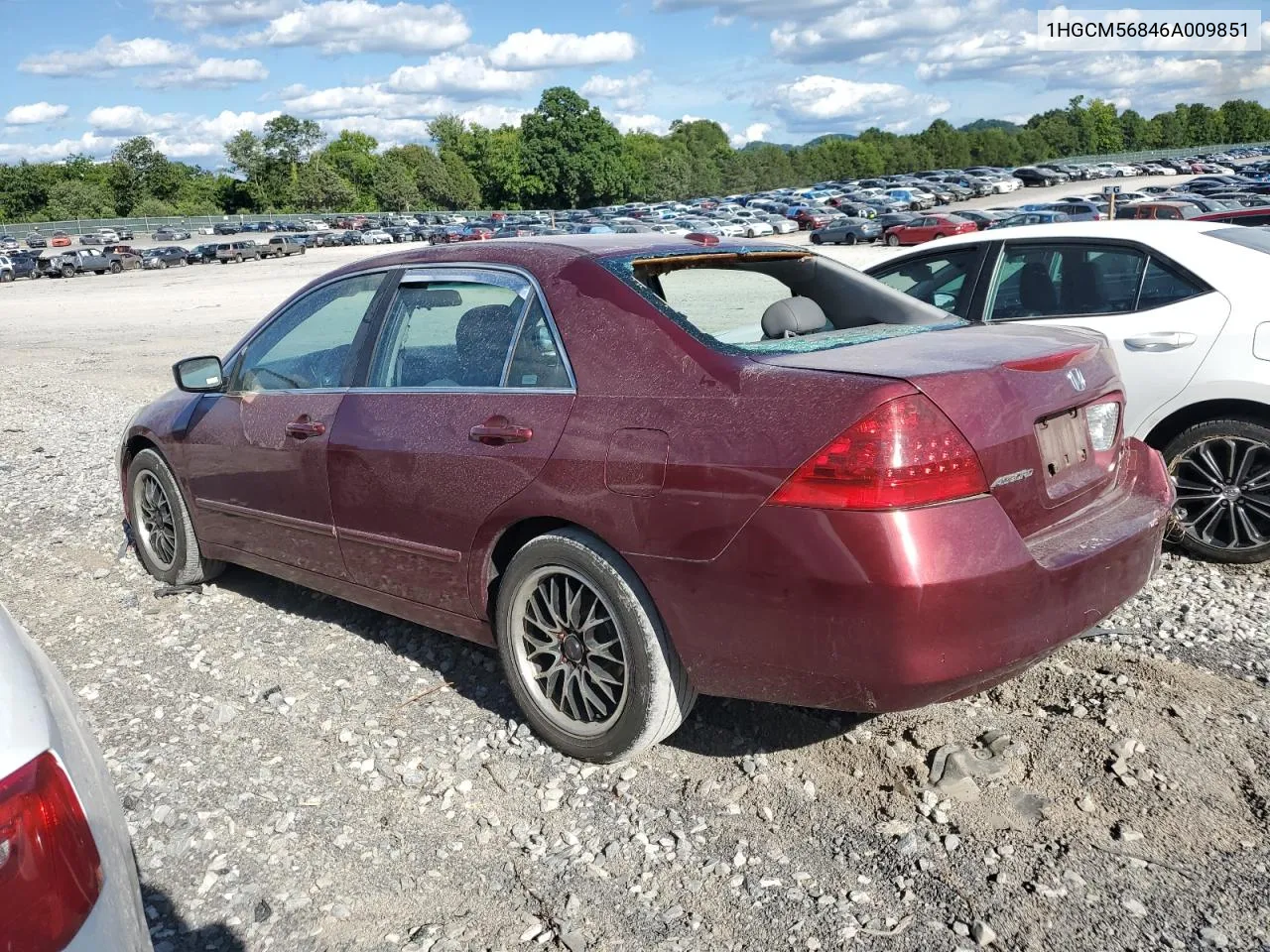 2006 Honda Accord Ex VIN: 1HGCM56846A009851 Lot: 62461704