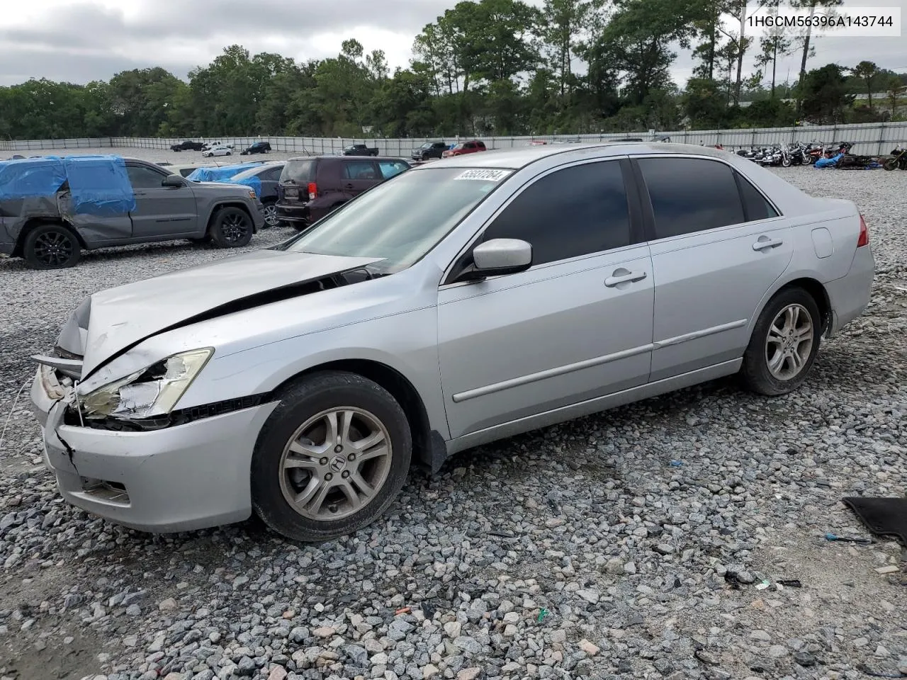 2006 Honda Accord Se VIN: 1HGCM56396A143744 Lot: 65037264