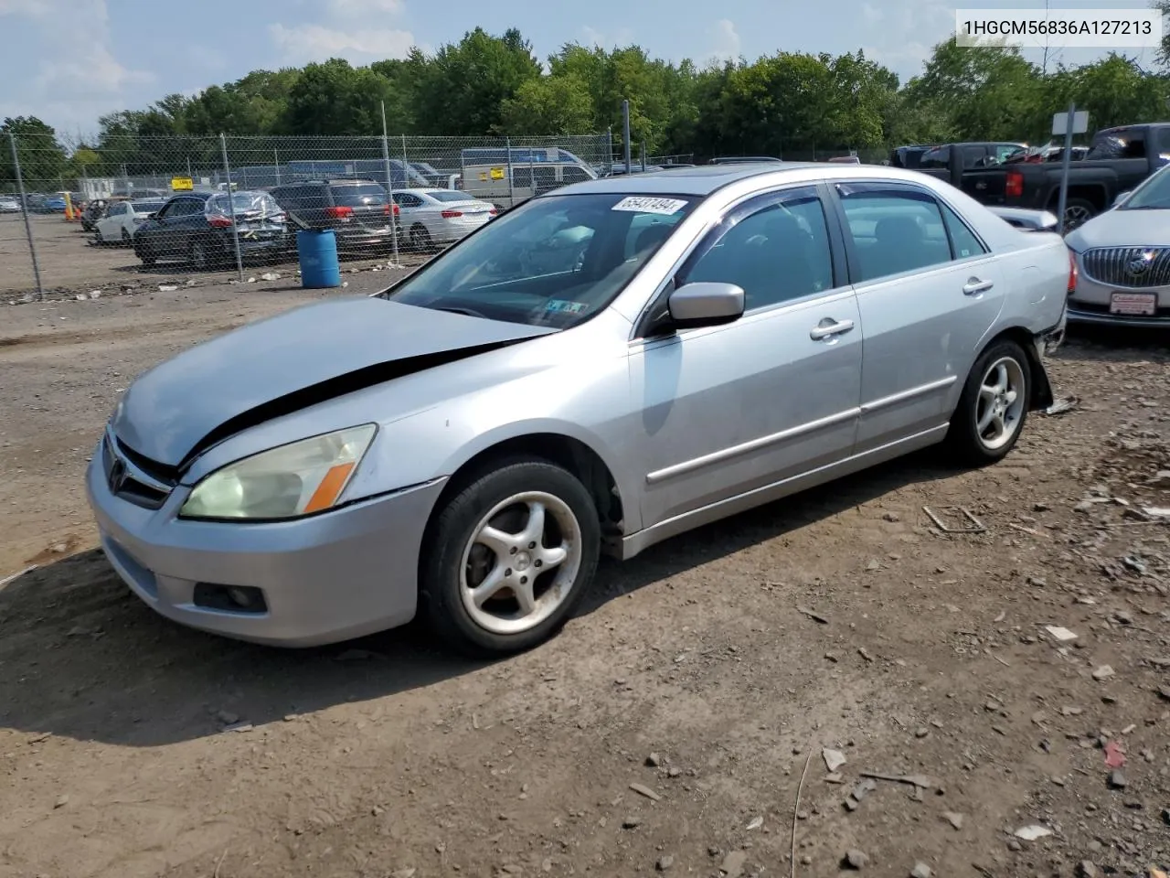 2006 Honda Accord Ex VIN: 1HGCM56836A127213 Lot: 65437494