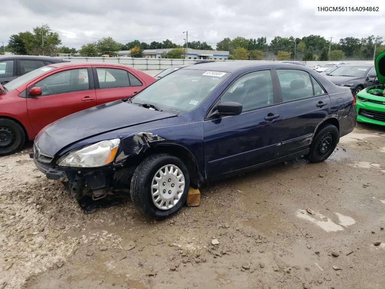 2006 Honda Accord Value VIN: 1HGCM56116A094862 Lot: 65765504