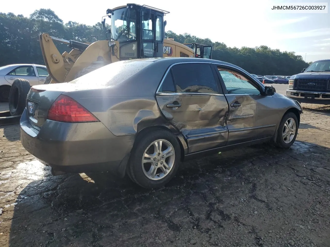 2006 Honda Accord Ex VIN: JHMCM56726C003927 Lot: 66702854