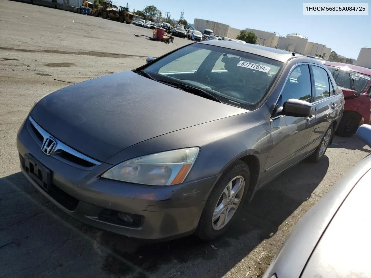 1HGCM56806A084725 2006 Honda Accord Ex