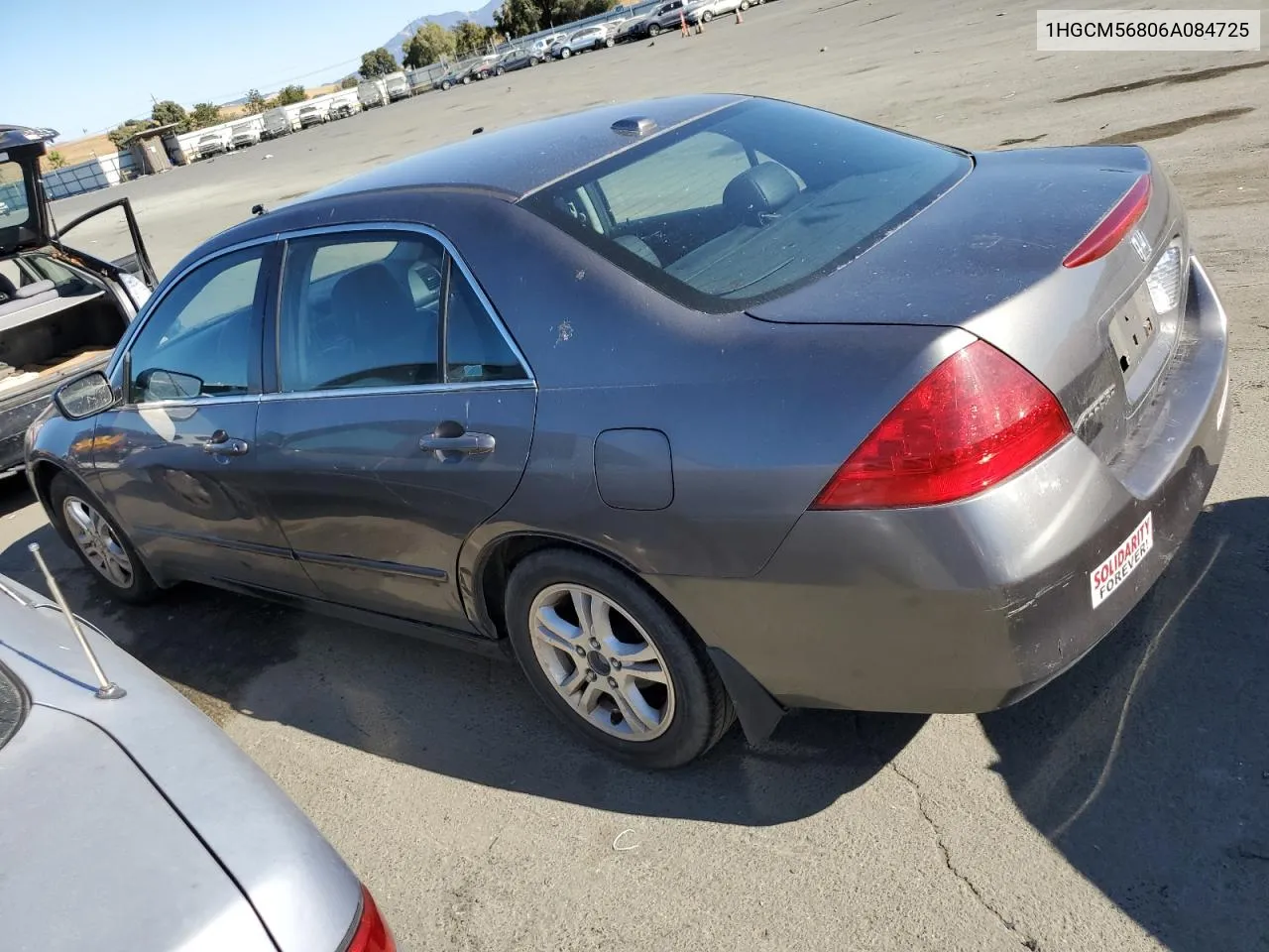 1HGCM56806A084725 2006 Honda Accord Ex