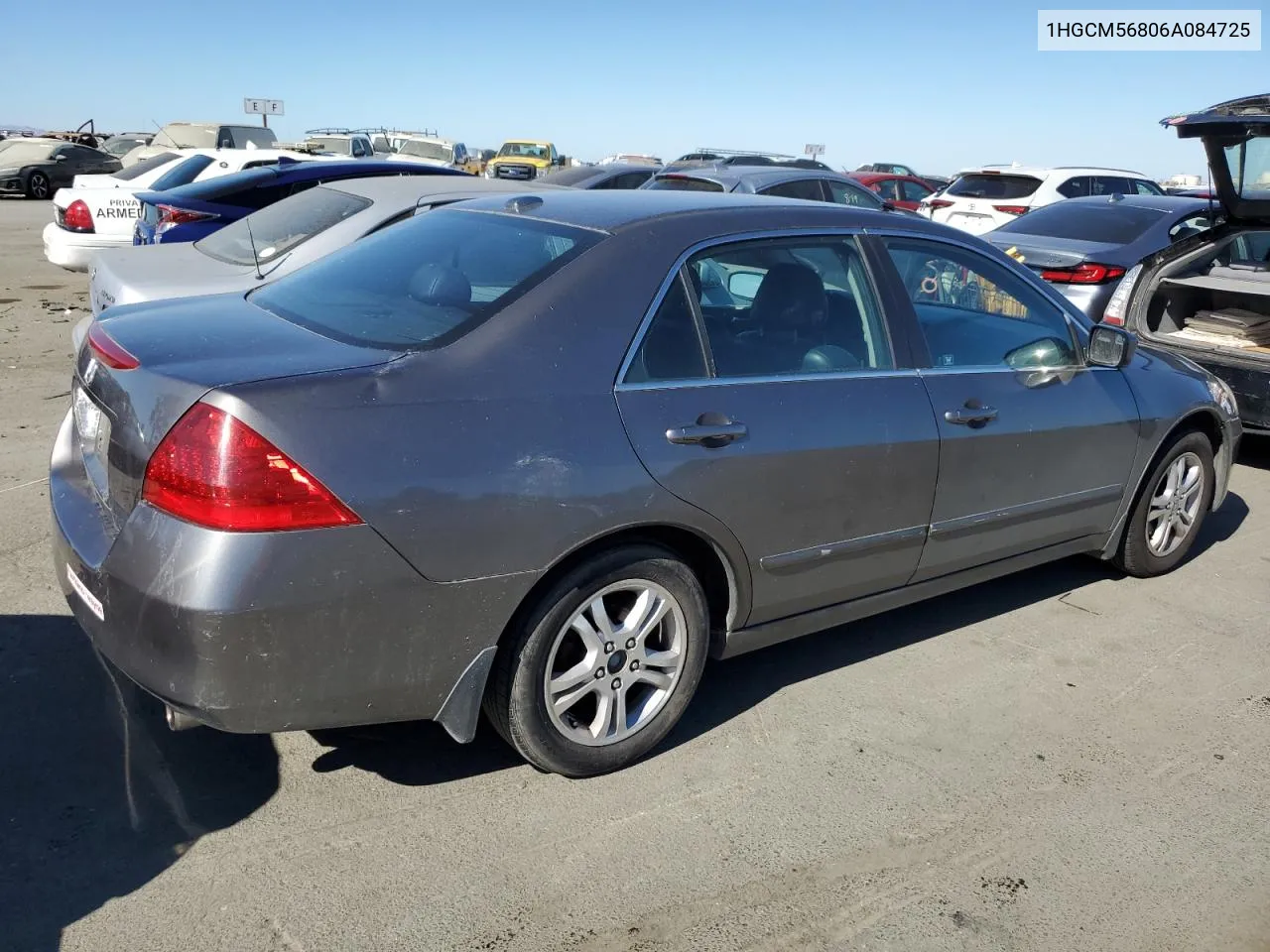 2006 Honda Accord Ex VIN: 1HGCM56806A084725 Lot: 67717634