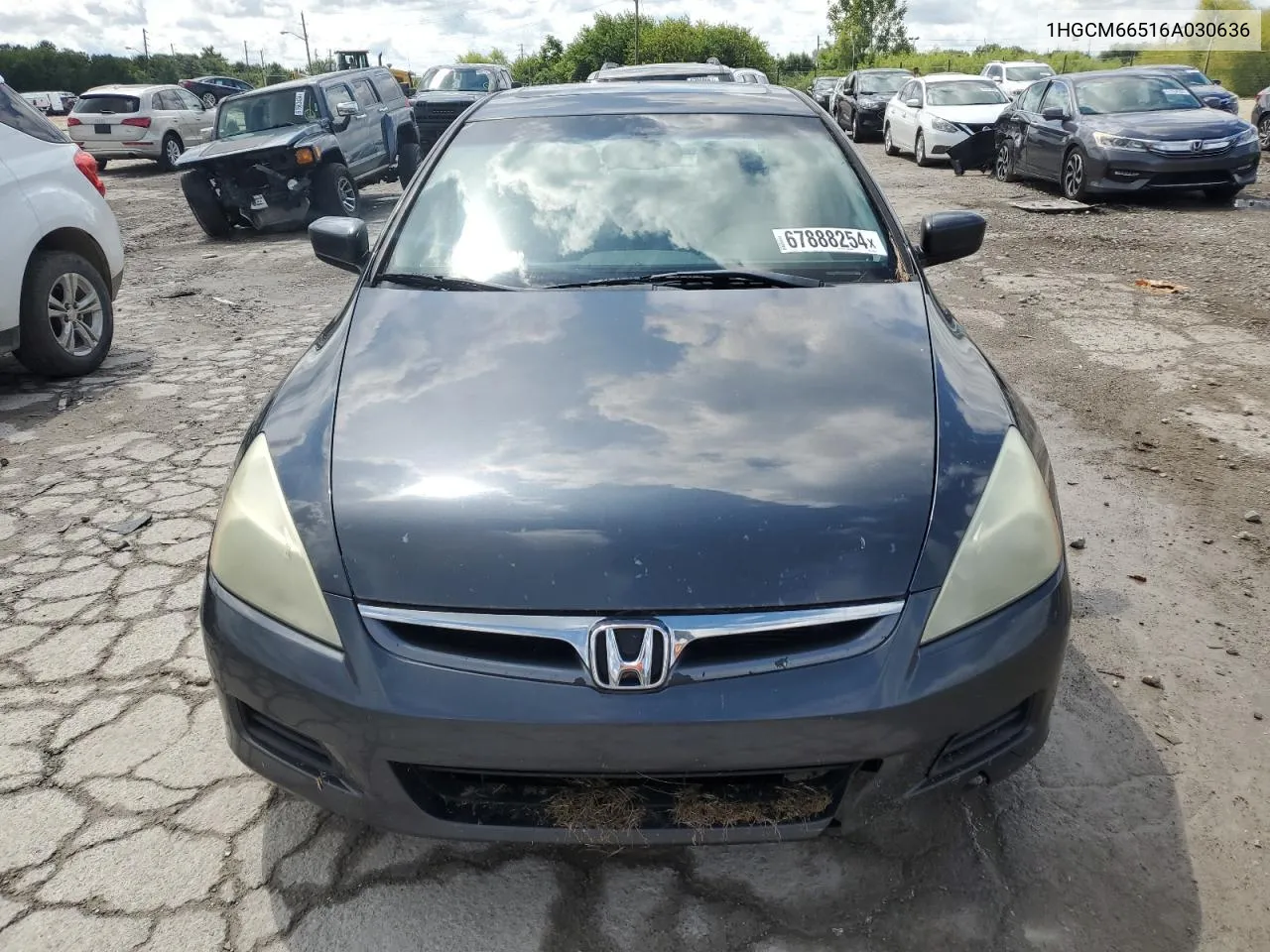 2006 Honda Accord Ex VIN: 1HGCM66516A030636 Lot: 67888254