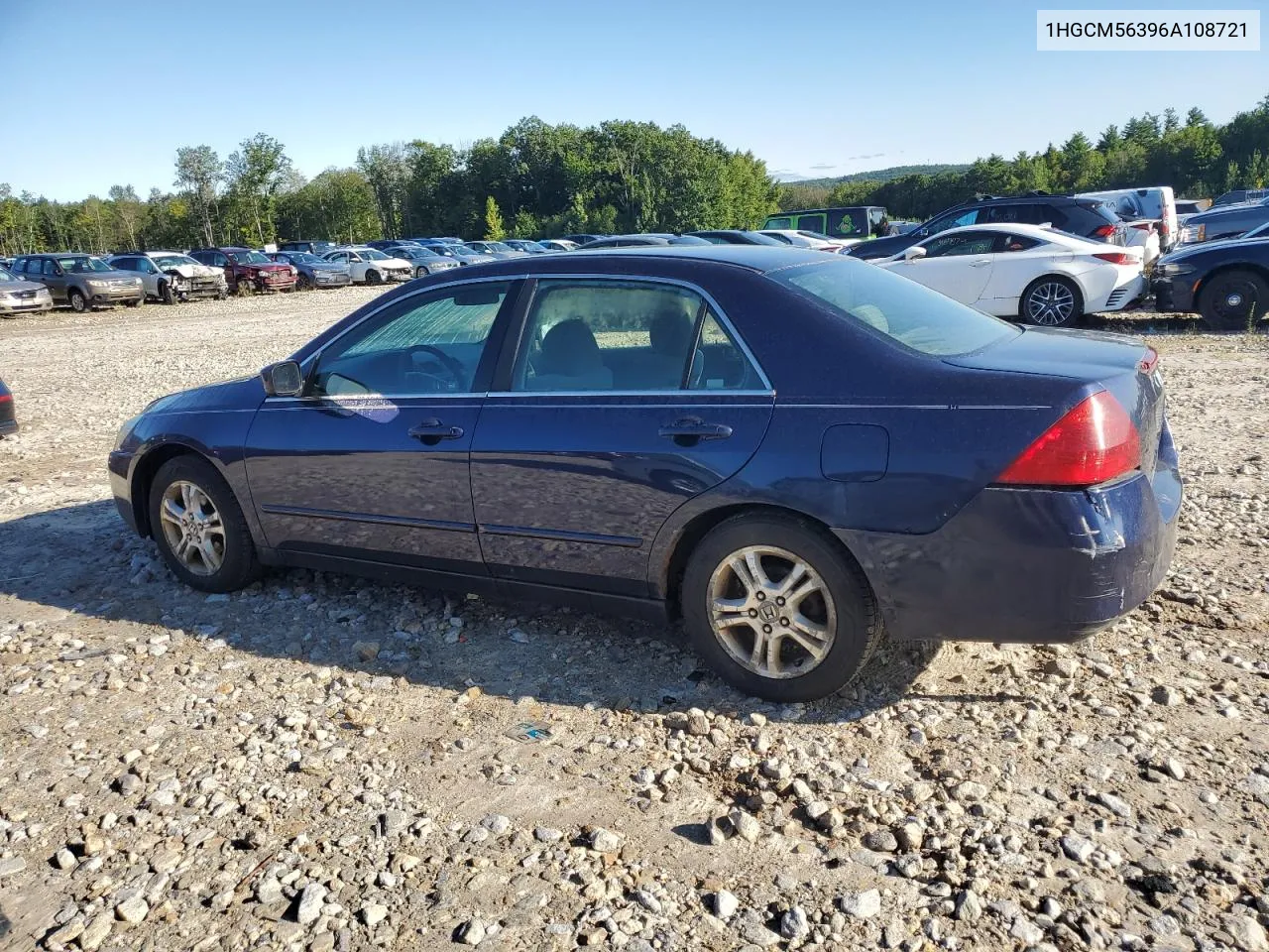 2006 Honda Accord Se VIN: 1HGCM56396A108721 Lot: 67939354