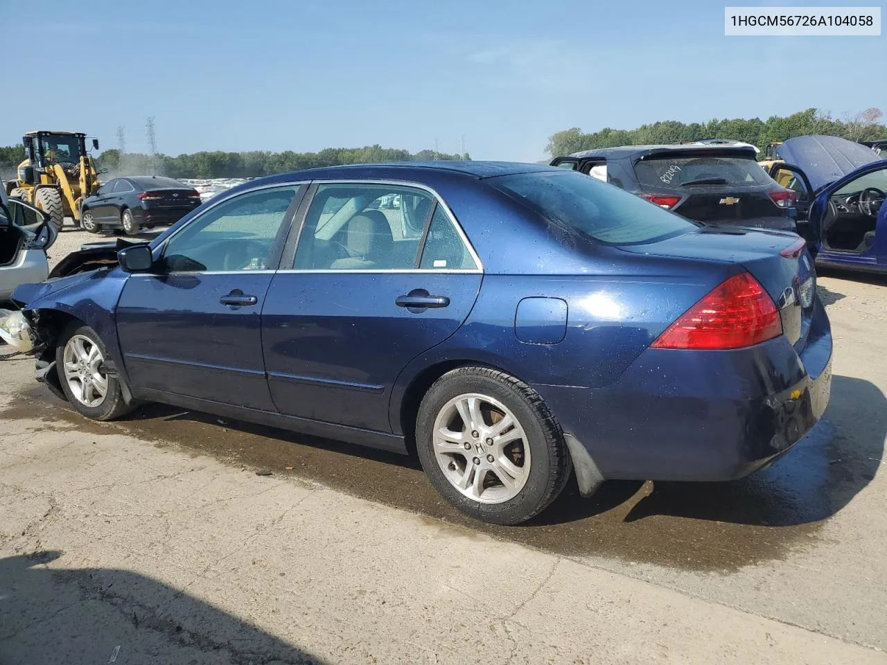 1HGCM56726A104058 2006 Honda Accord Ex