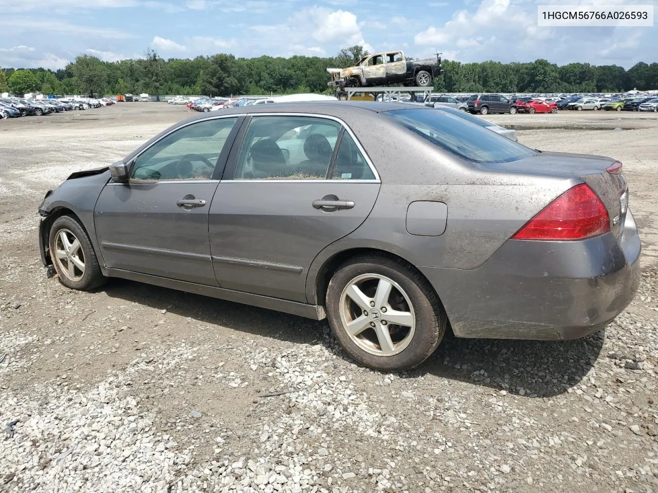 1HGCM56766A026593 2006 Honda Accord Ex