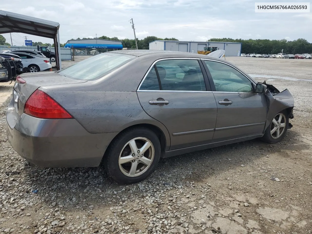 2006 Honda Accord Ex VIN: 1HGCM56766A026593 Lot: 68113354