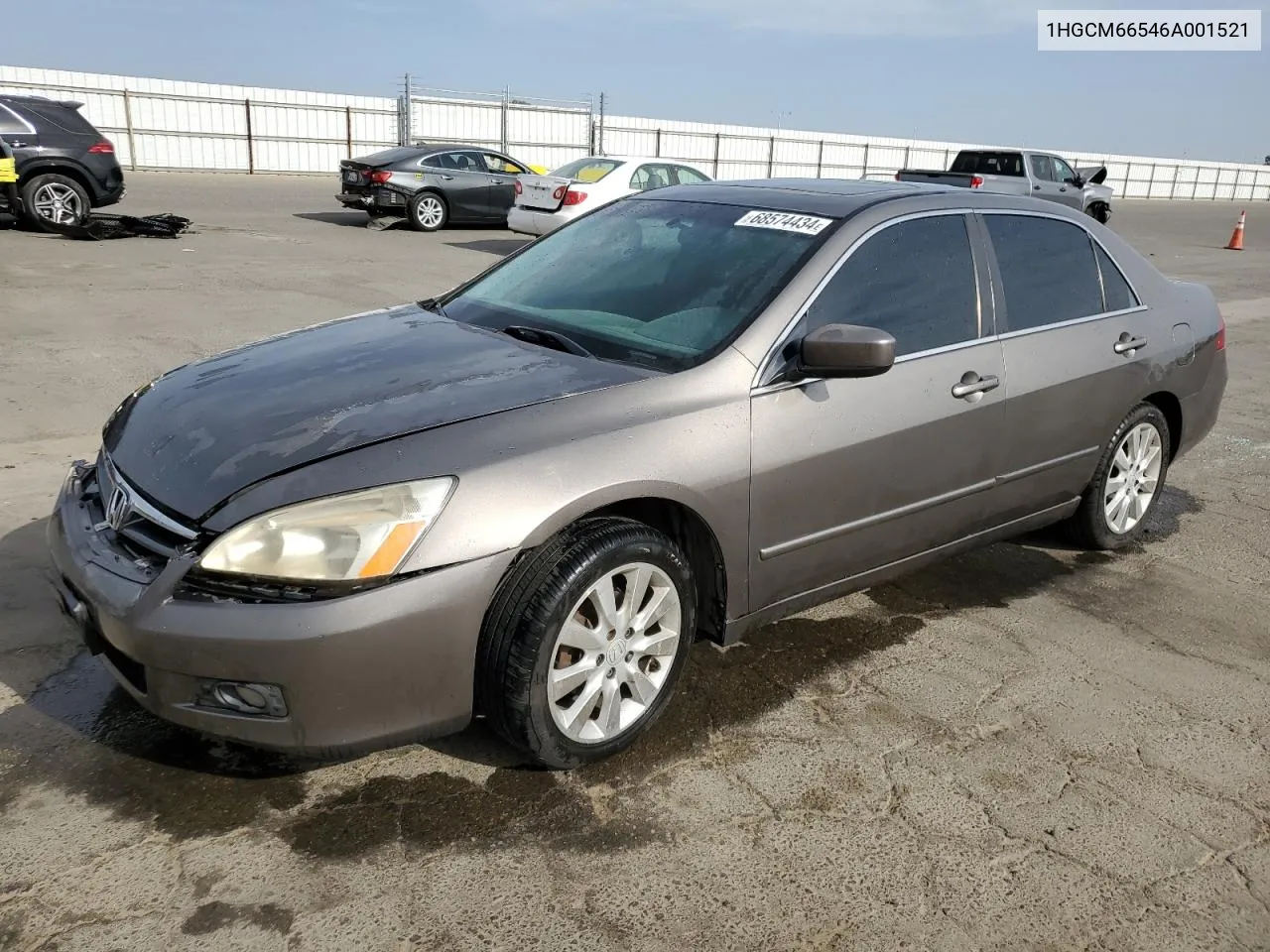 1HGCM66546A001521 2006 Honda Accord Ex