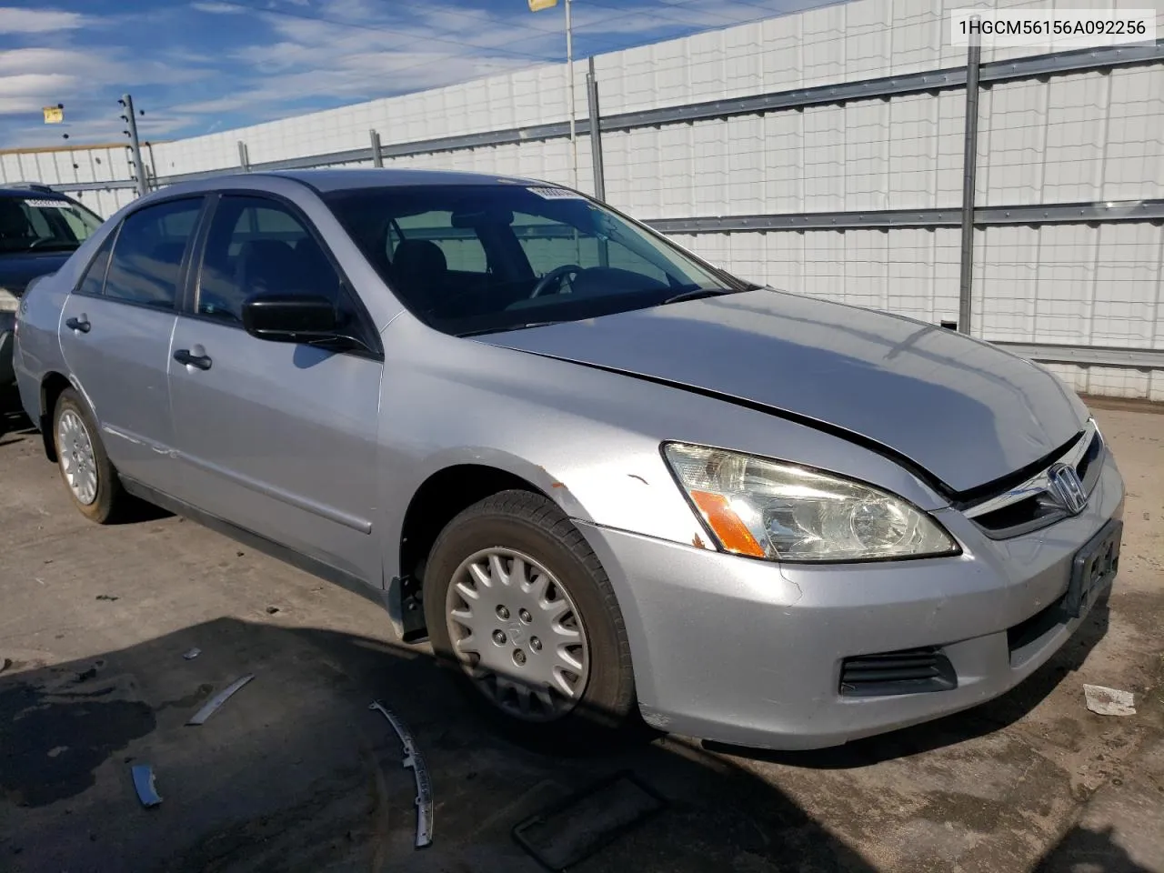 2006 Honda Accord Value VIN: 1HGCM56156A092256 Lot: 68888144