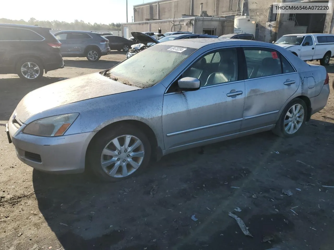 1HGCM66546A072220 2006 Honda Accord Ex