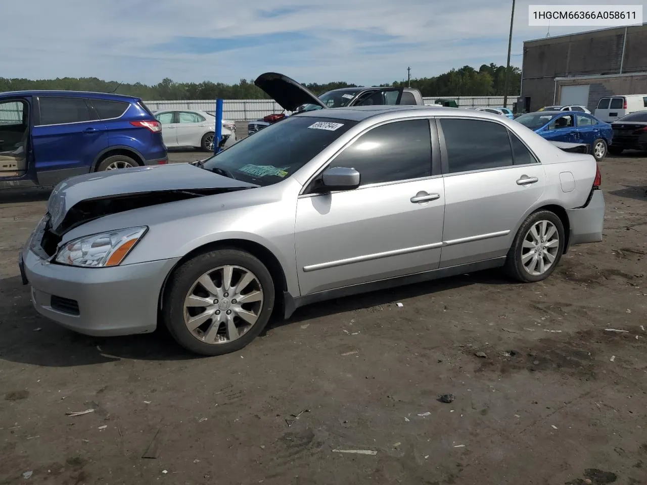 2006 Honda Accord Lx VIN: 1HGCM66366A058611 Lot: 69637844