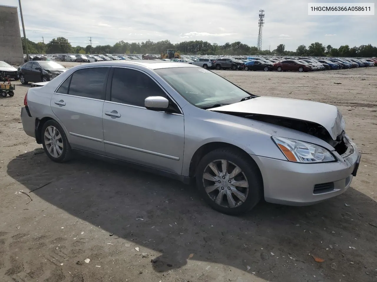 2006 Honda Accord Lx VIN: 1HGCM66366A058611 Lot: 69637844