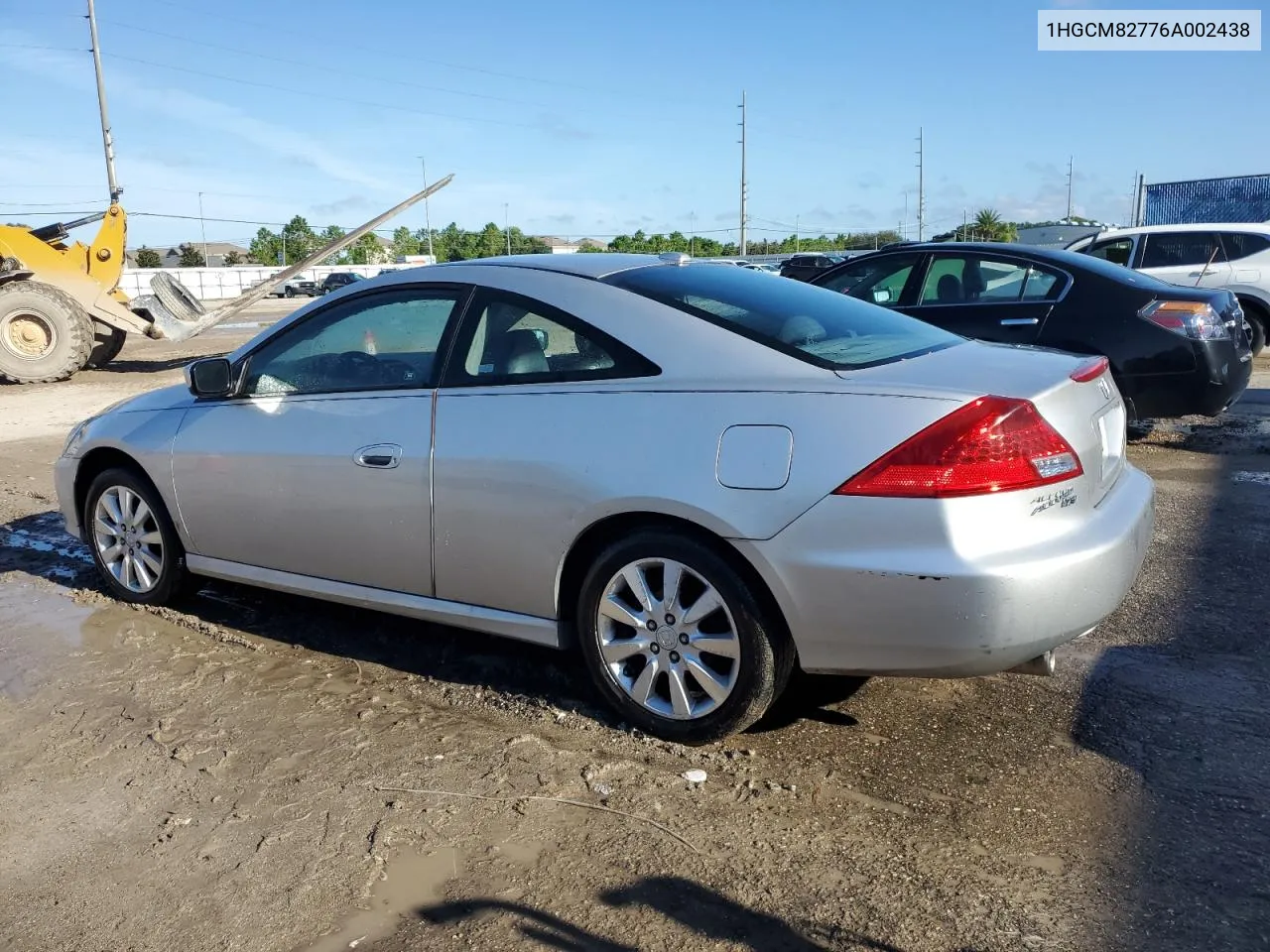 2006 Honda Accord Ex VIN: 1HGCM82776A002438 Lot: 69788924