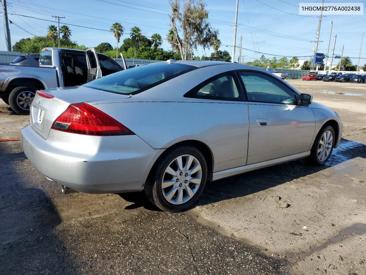 2006 Honda Accord Ex VIN: 1HGCM82776A002438 Lot: 69788924