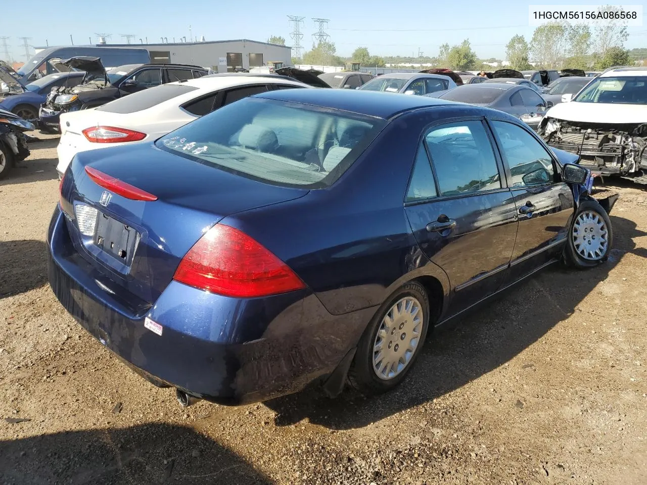 2006 Honda Accord Value VIN: 1HGCM56156A086568 Lot: 69797324