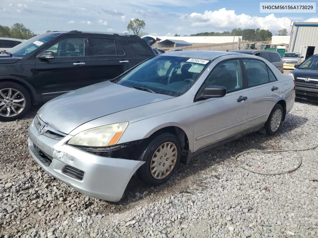 2006 Honda Accord Value VIN: 1HGCM56156A173029 Lot: 70295214