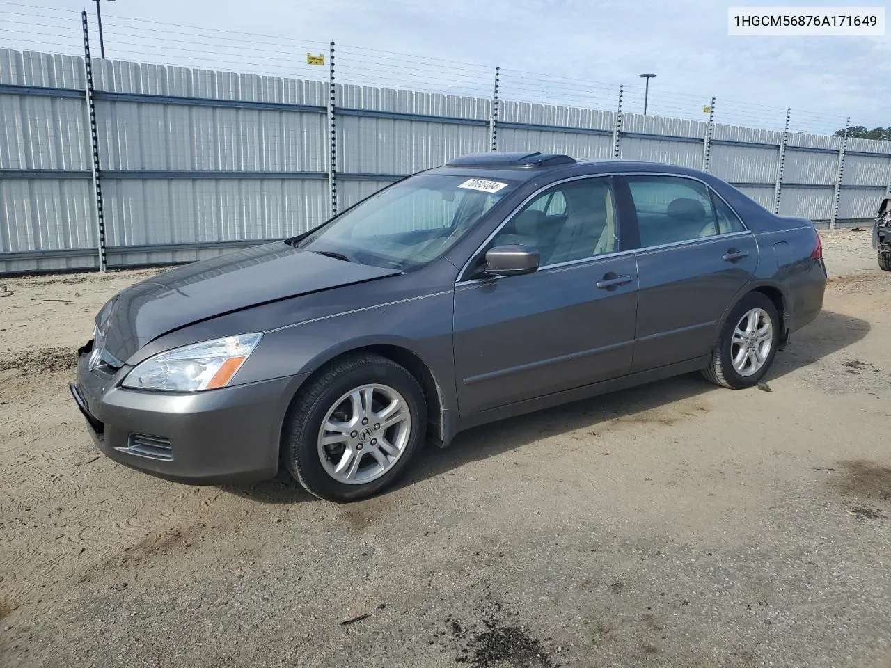 2006 Honda Accord Ex VIN: 1HGCM56876A171649 Lot: 70595404