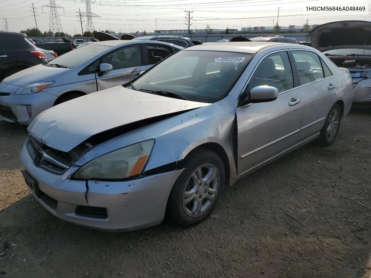 1HGCM56846A048469 2006 Honda Accord Ex