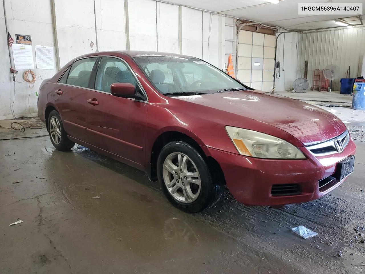 2006 Honda Accord Se VIN: 1HGCM56396A140407 Lot: 72265784