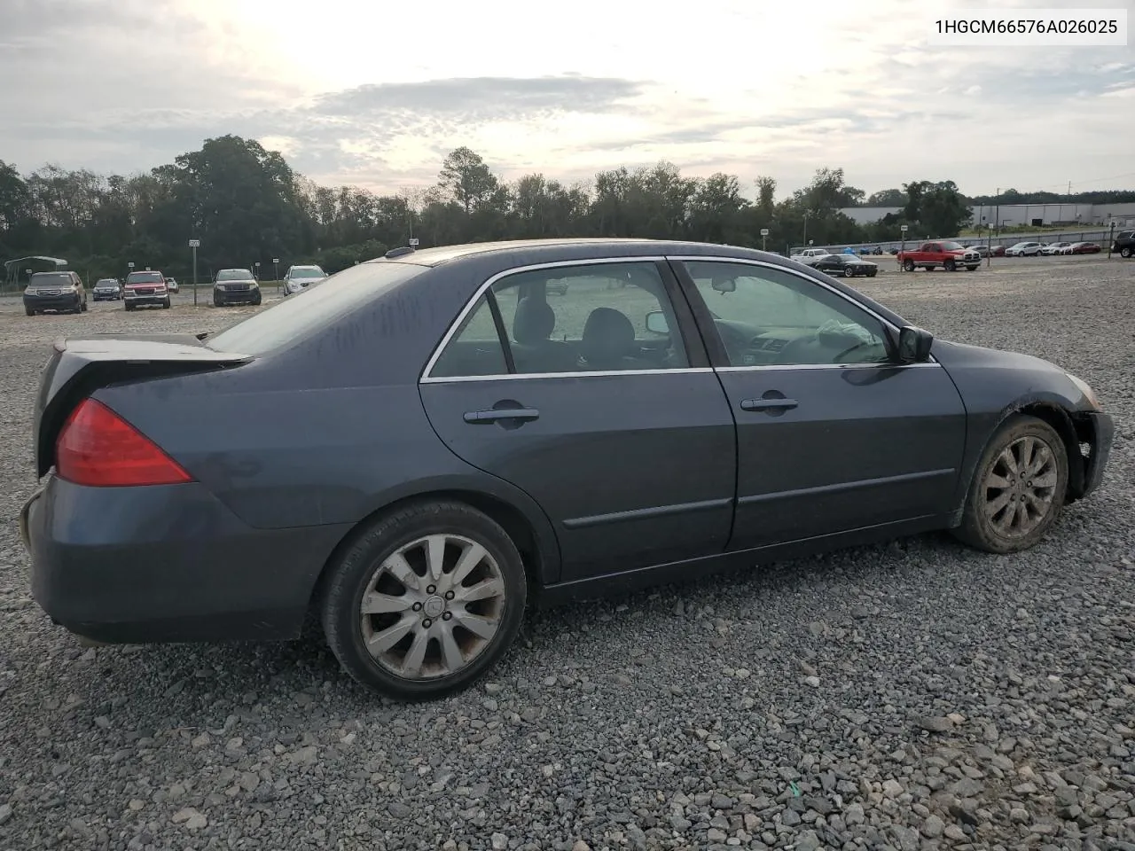 2006 Honda Accord Ex VIN: 1HGCM66576A026025 Lot: 72910524