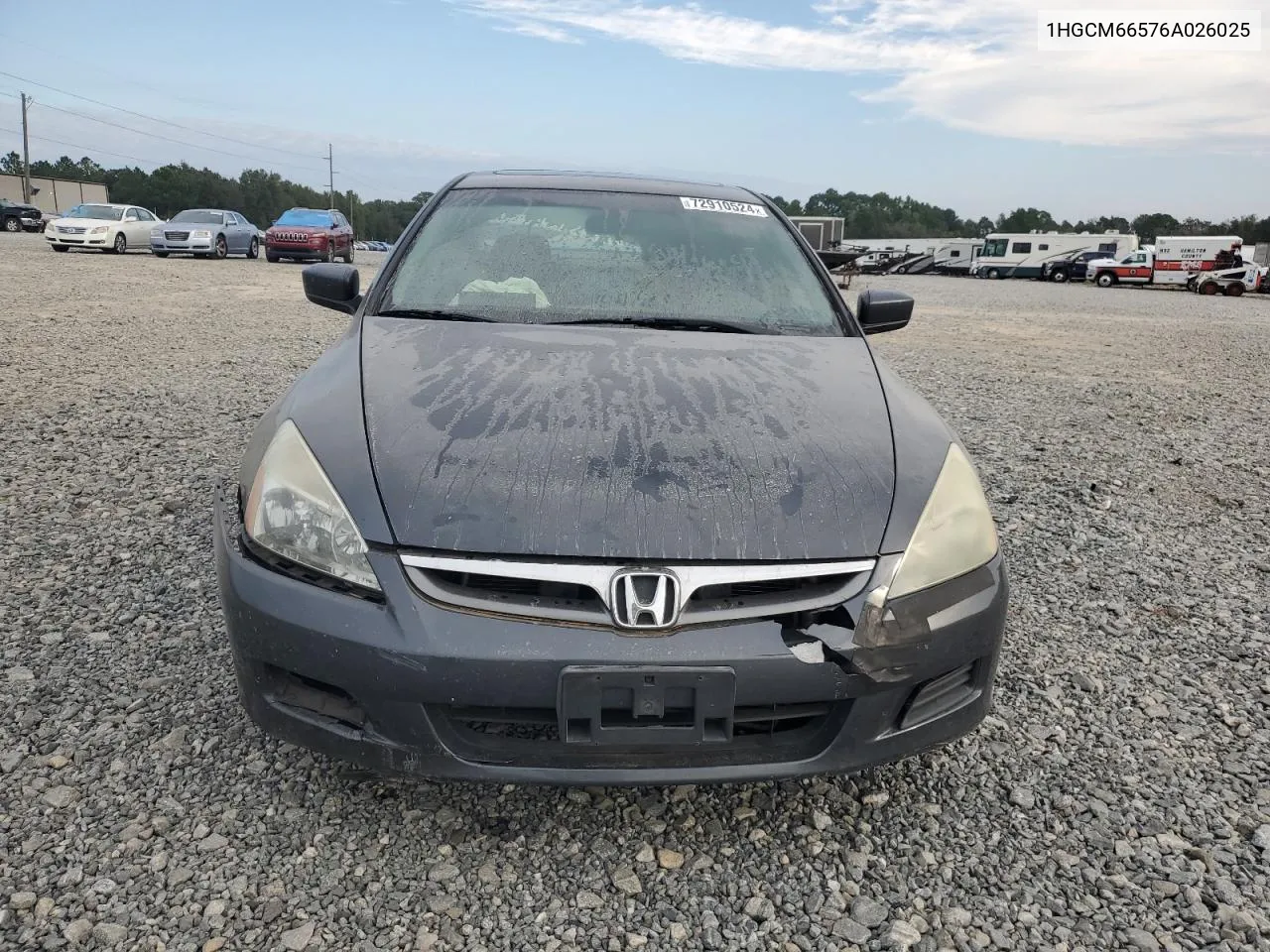 2006 Honda Accord Ex VIN: 1HGCM66576A026025 Lot: 72910524