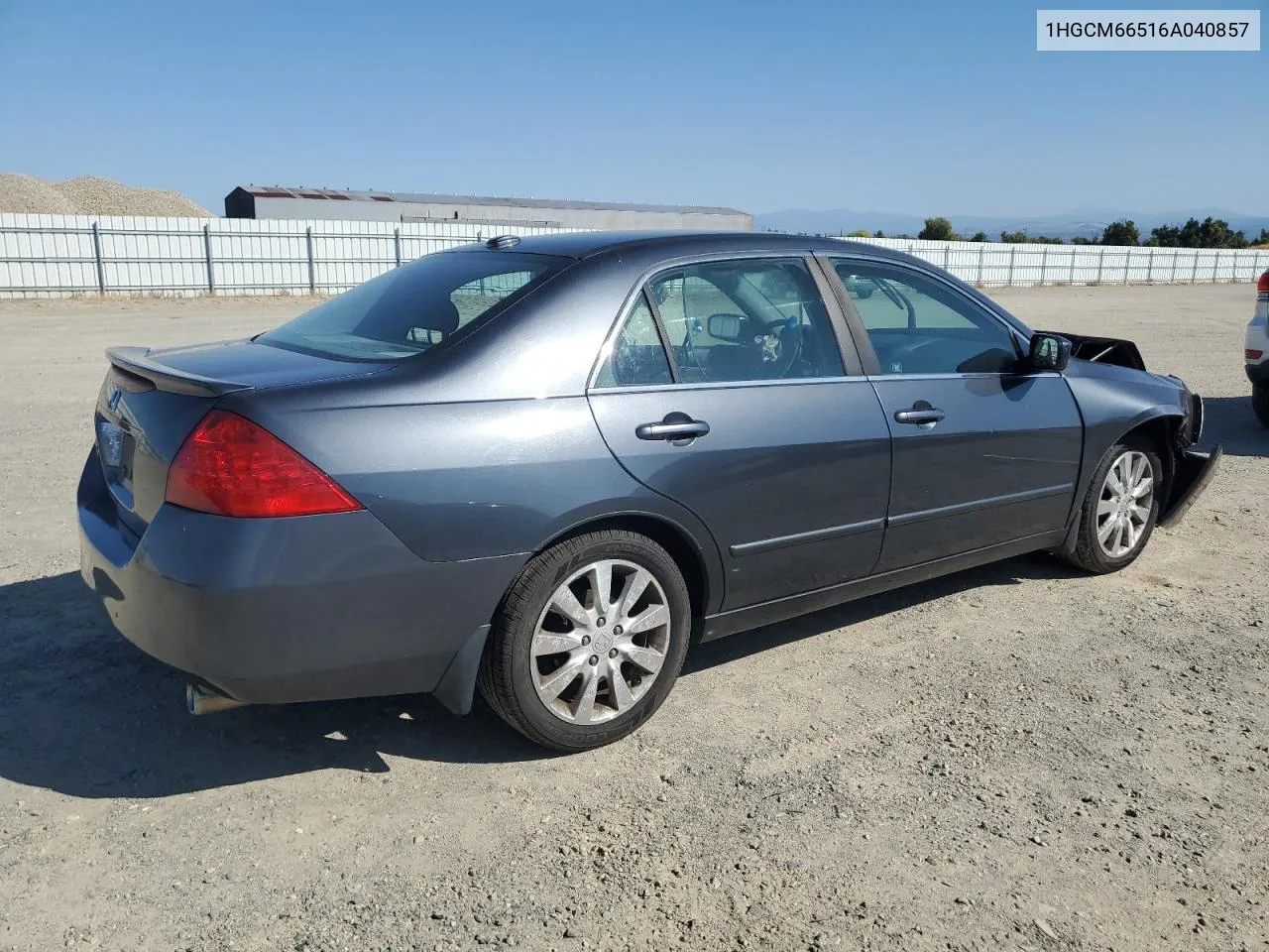 2006 Honda Accord Ex VIN: 1HGCM66516A040857 Lot: 72972884