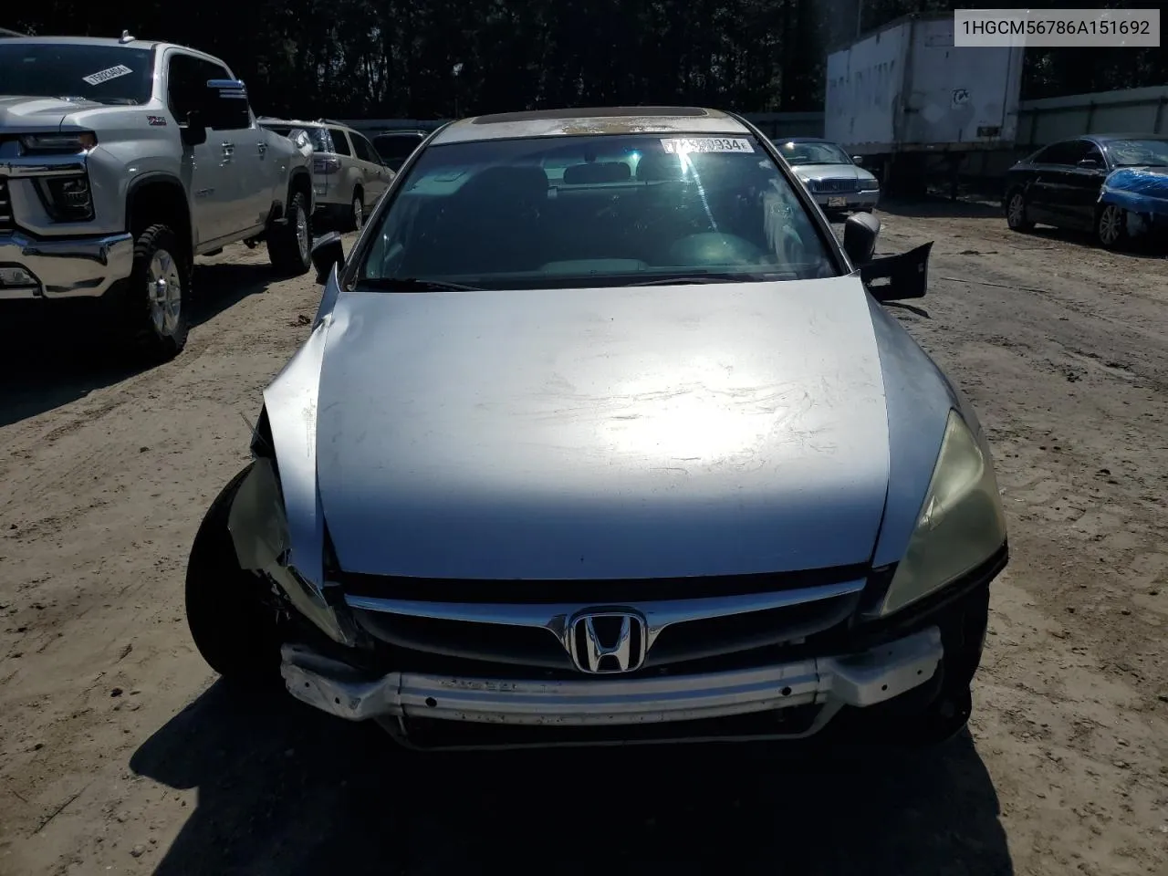 2006 Honda Accord Ex VIN: 1HGCM56786A151692 Lot: 73390934