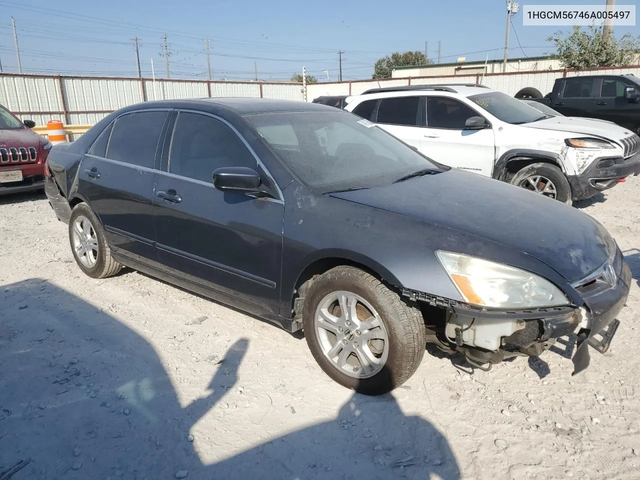 2006 Honda Accord Ex VIN: 1HGCM56746A005497 Lot: 74315684