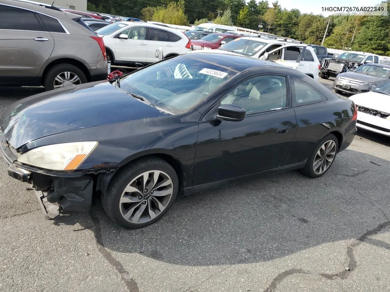 2006 Honda Accord Ex VIN: 1HGCM72676A022349 Lot: 74325634