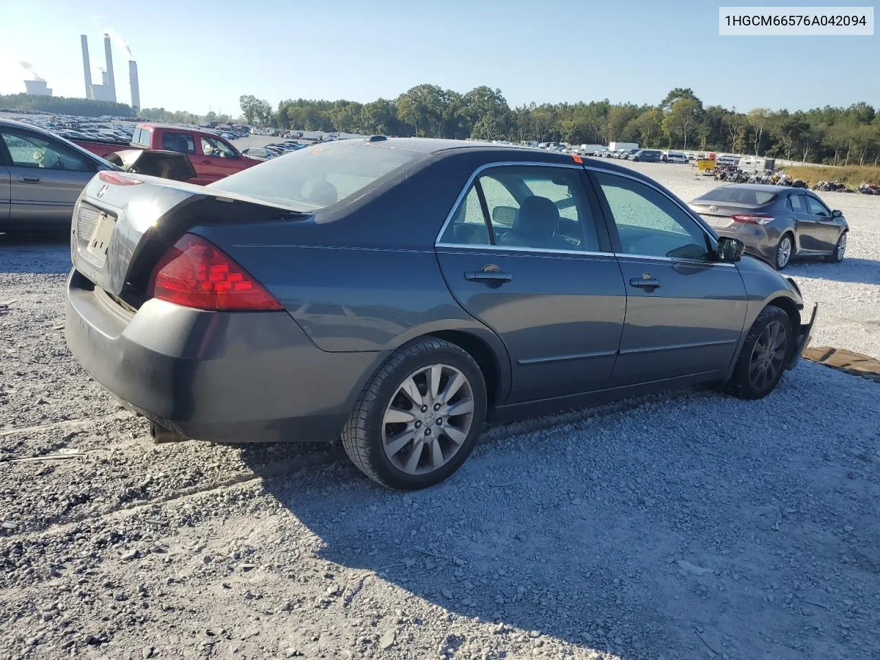 2006 Honda Accord Ex VIN: 1HGCM66576A042094 Lot: 74517634