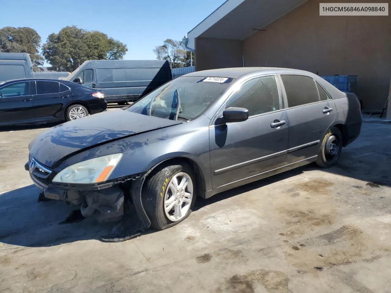 2006 Honda Accord Ex VIN: 1HGCM56846A098840 Lot: 74714824