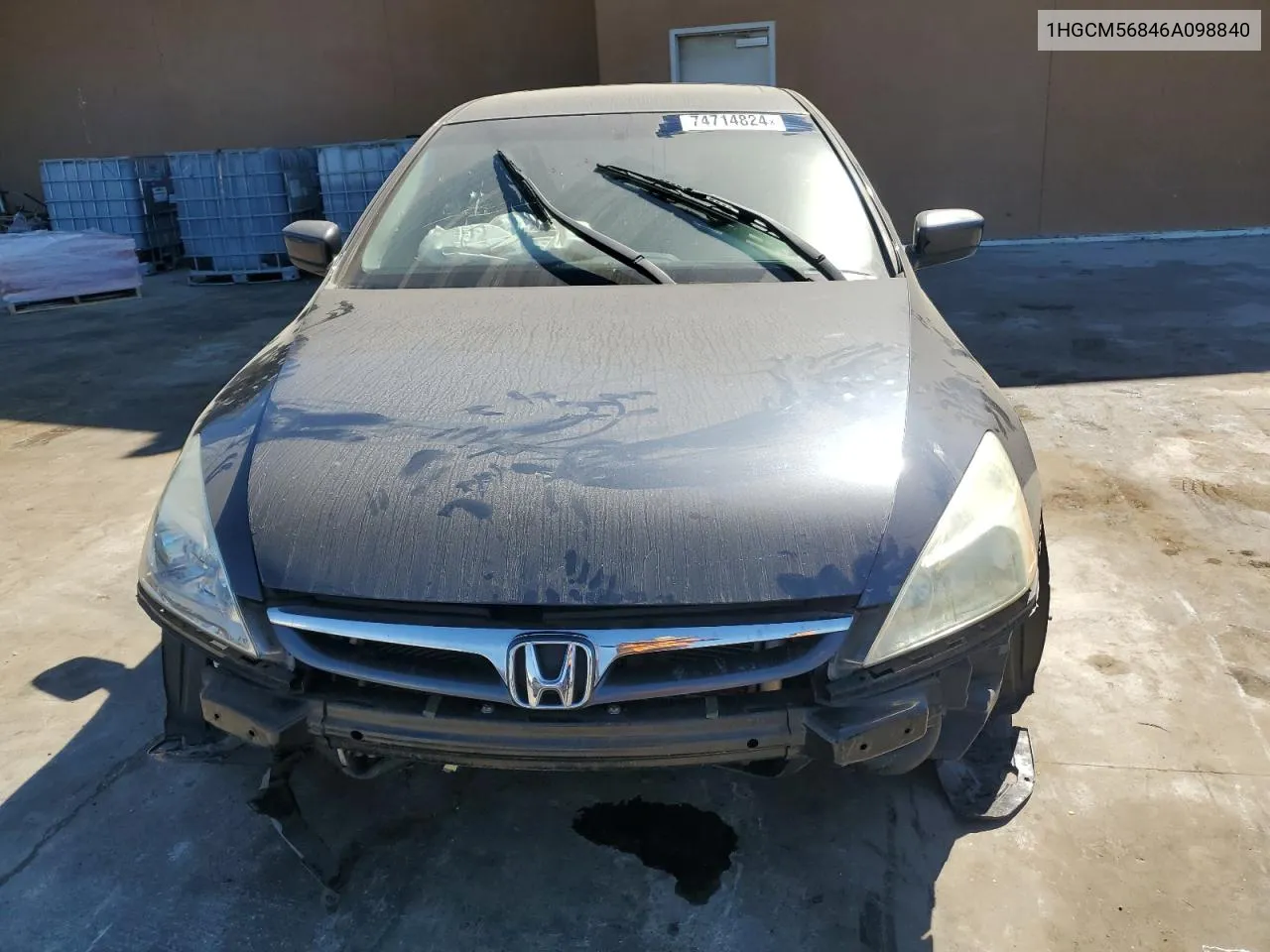 2006 Honda Accord Ex VIN: 1HGCM56846A098840 Lot: 74714824