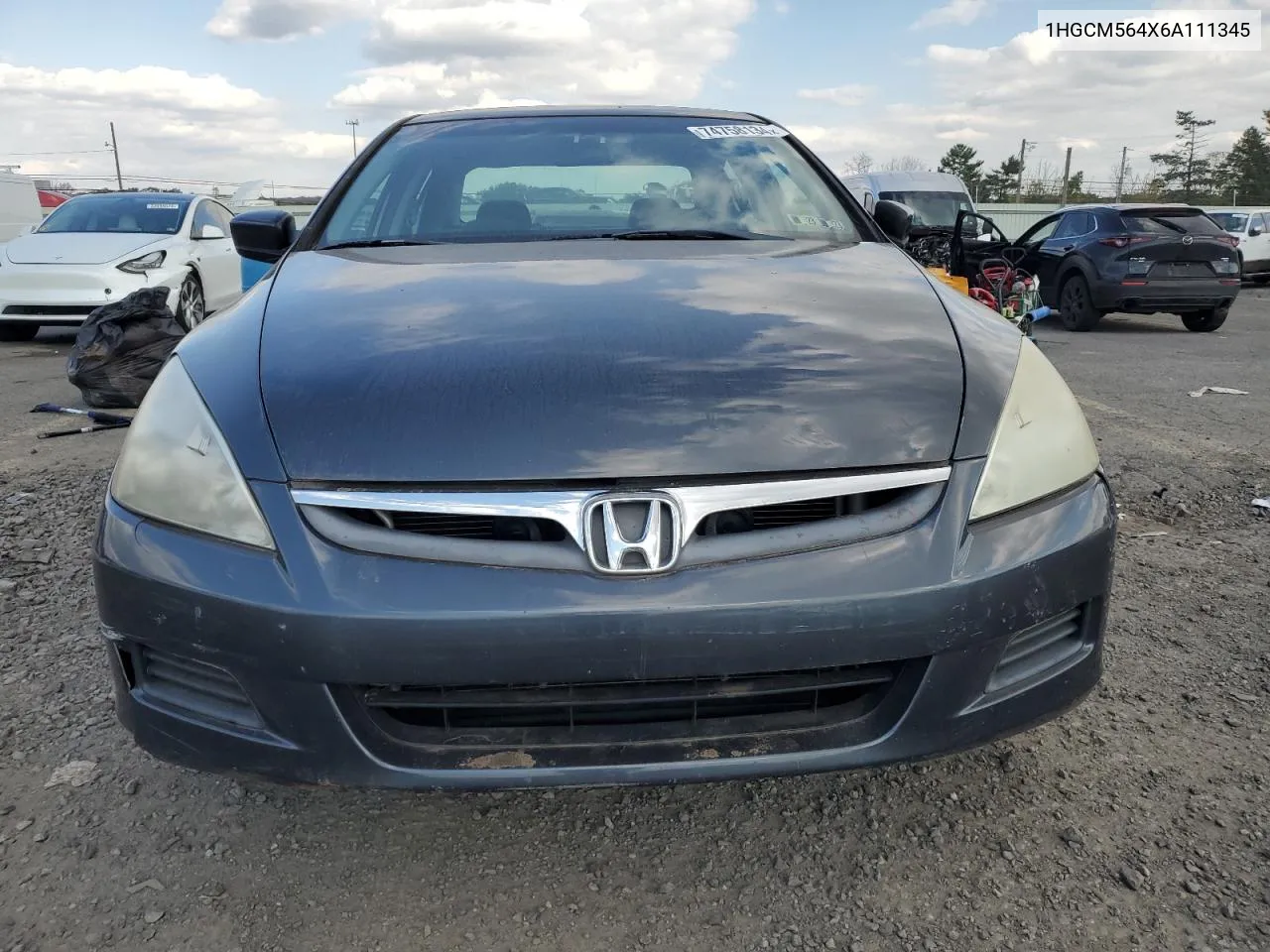 2006 Honda Accord Lx VIN: 1HGCM564X6A111345 Lot: 74758134