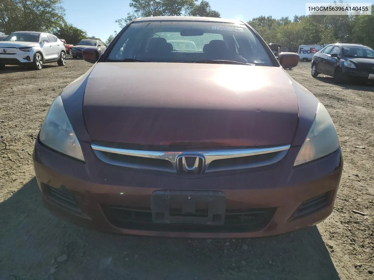 2006 Honda Accord Se VIN: 1HGCM56396A140455 Lot: 75005084